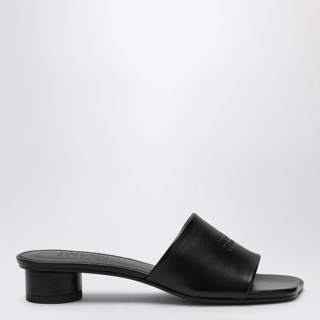 MM6 Maison Margiela - Black Anatomic sandals with low heel