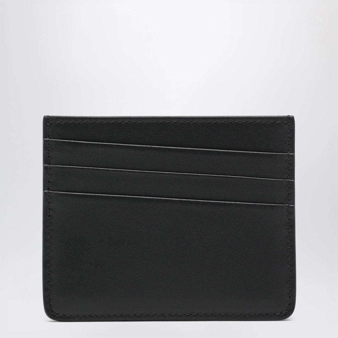 Maison Margiela - Four Stitches Card Holder in Black Calf Leather