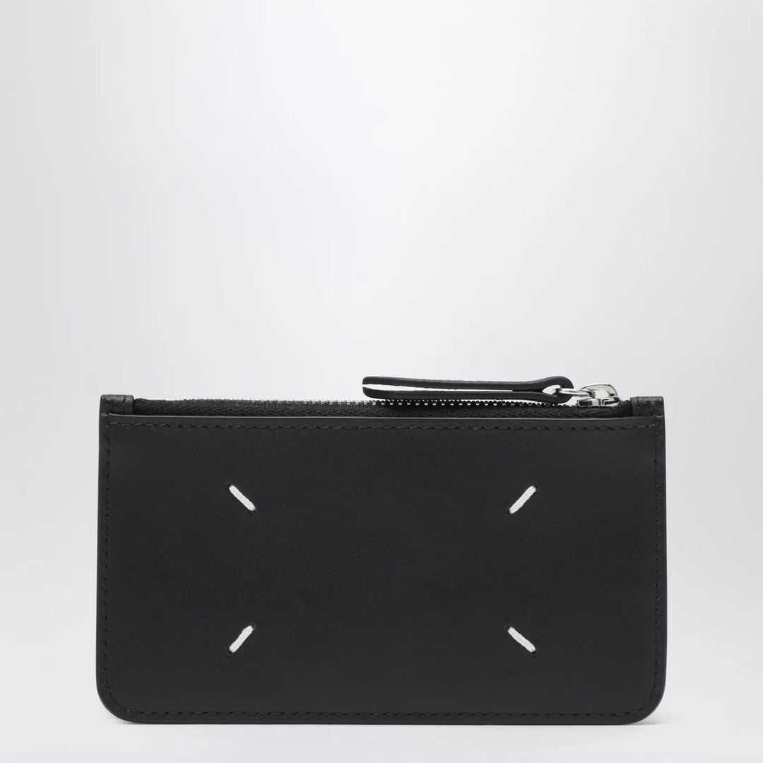 Maison Margiela - Black Four Stitches zippered card holder