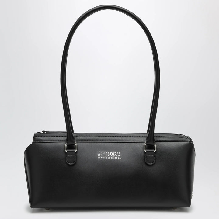 MM6 Maison Margiela - Small black leather Bowling bag