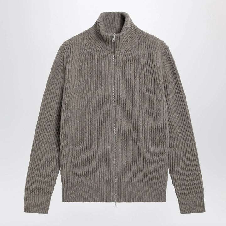 MM6 Maison Margiela - Beige mélange wool cardigan