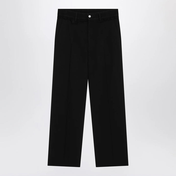 MM6 Maison Margiela - Black wool-blend trousers