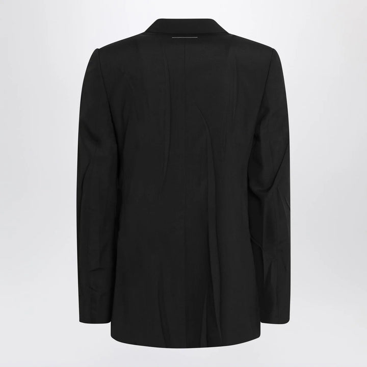 MM6 Maison Margiela - Black wool-blend jacket