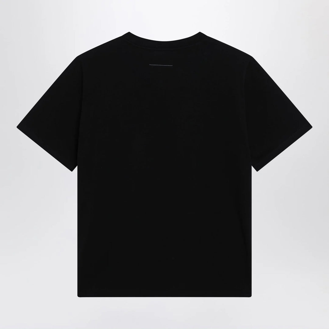 MM6 Maison Margiela - Black T-shirt with logo print