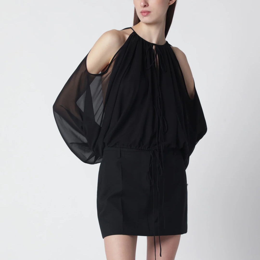 THE ANDAMANE - Black off-shoulder blouse