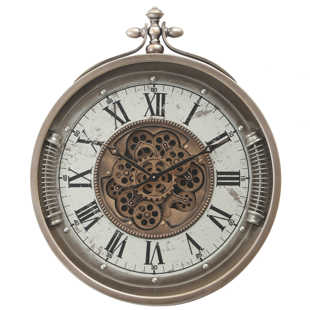 Versailles Round Moving Cogs Wall Clock