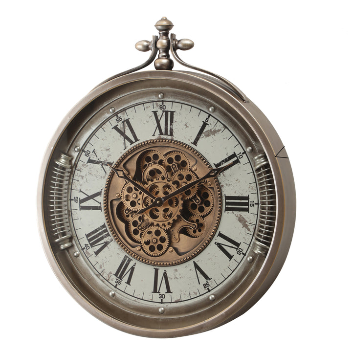 Versailles Round Moving Cogs Wall Clock