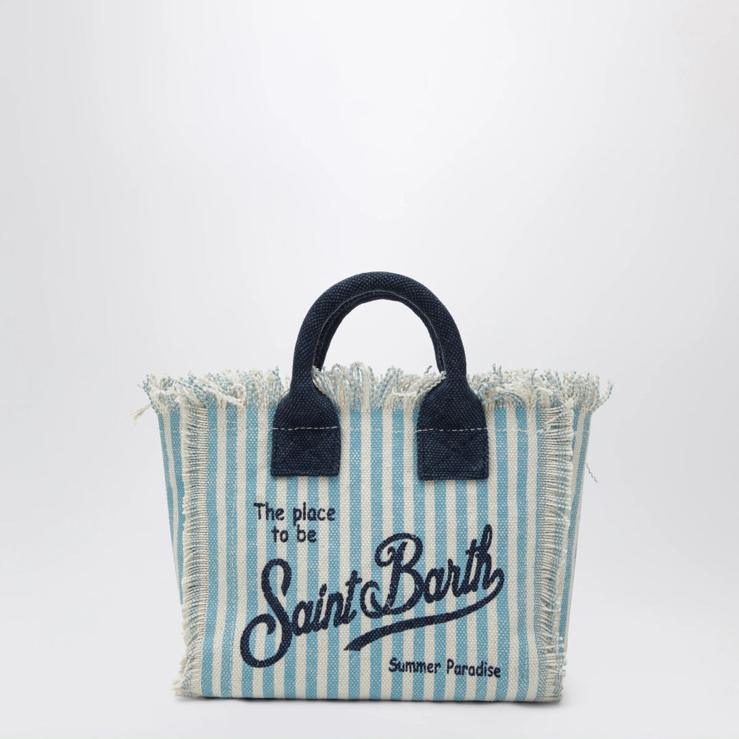 MC2 Saint Barth - Colette striped white/light blue bag