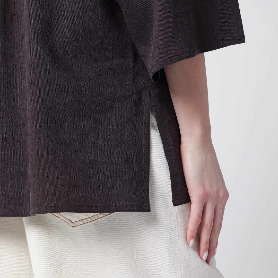 DARKPARK - Dora brown twill shirt