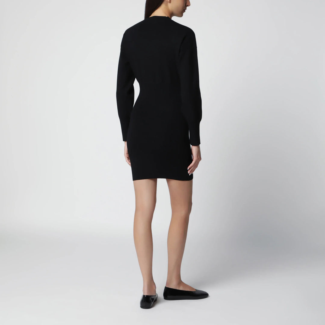 ANINE BING - Black stretch knit mini dress Brand Apparel &amp; Accessories