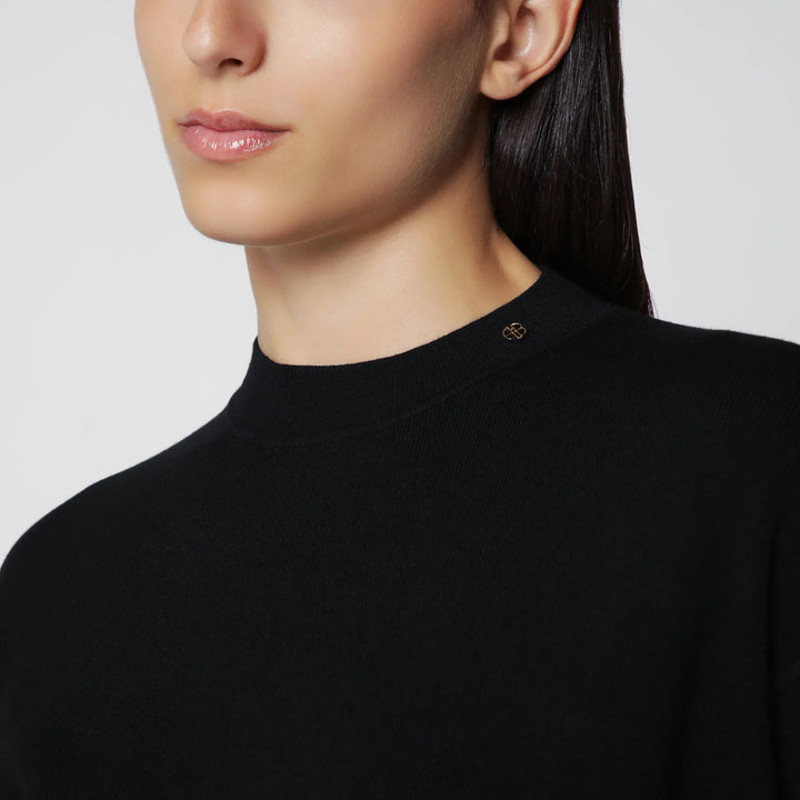 ANINE BING - Black stretch knit mini dress Brand Apparel &amp; Accessories