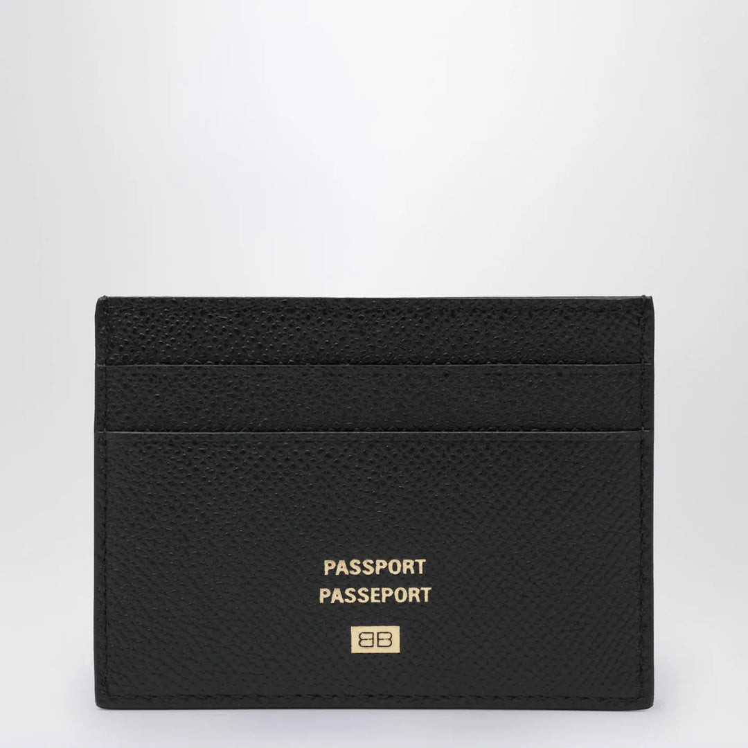 Balenciaga - Black leather passport holder Brand Apparel &amp; Accessories TU
