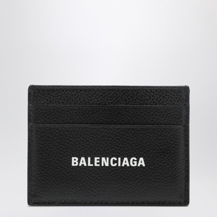 Apparel &amp; Accessories TU Balenciaga - Cash black card holder in grained leather Brand