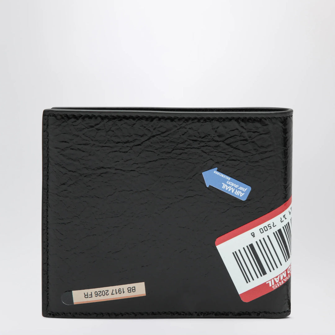 Balenciaga - Cash folded square lambskin wallet in black Brand Apparel &amp; Accessories TU