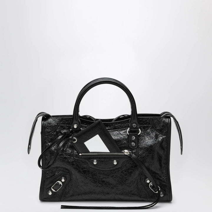 Balenciaga - Le City small lambskin leather bag in black Brand Apparel &amp; Accessories U