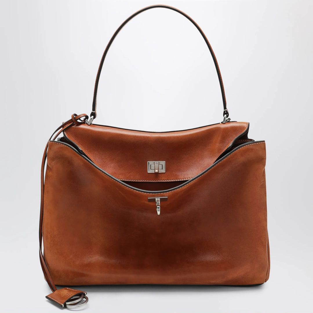 Balenciaga - Rodeo Medium bag in vegetable-tanned lambskin tan Brand Apparel & Accessories U