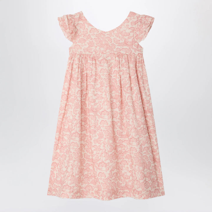 Bonpoint - Galantine pink voile dress with floral print Brand Apparel &amp; Accessories