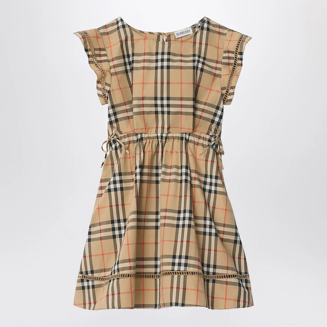 Burberry - Beige dress with Check pattern Brand Apparel &amp; Accessories 2A