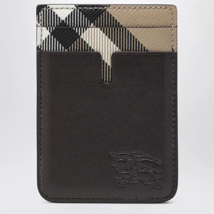 Burberry - Pop Magnetic Card Holder with Check Pattern Brand Apparel &amp; Accessories TU