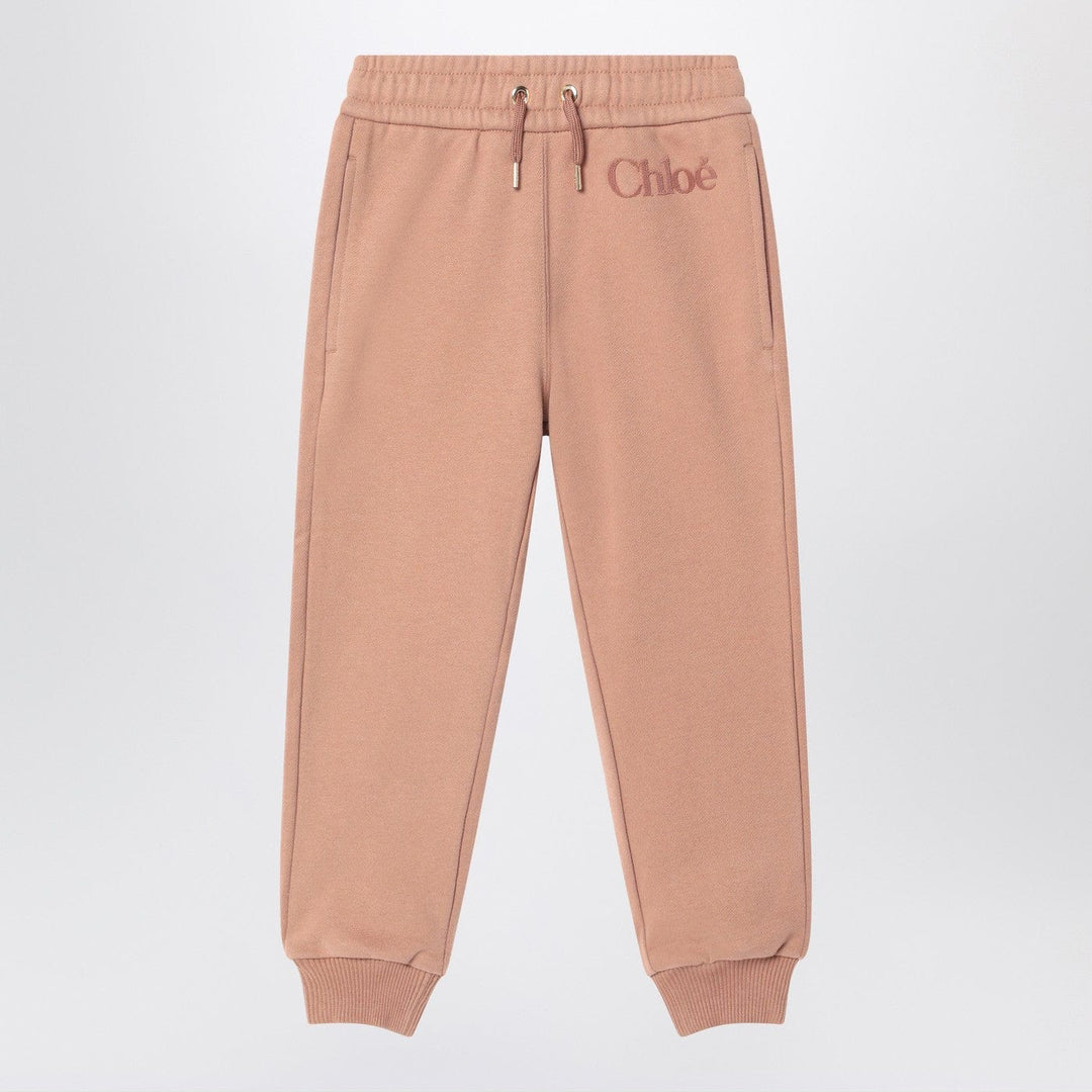 Apparel &amp; Accessories 4 Chloé - Antique pink joggers with logo Brand
