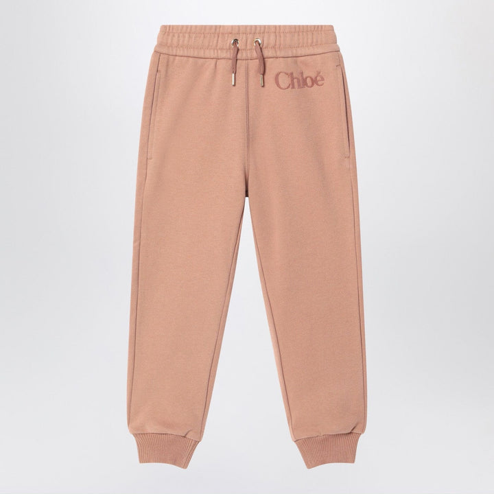 Apparel &amp; Accessories 4 Chloé - Antique pink joggers with logo Brand