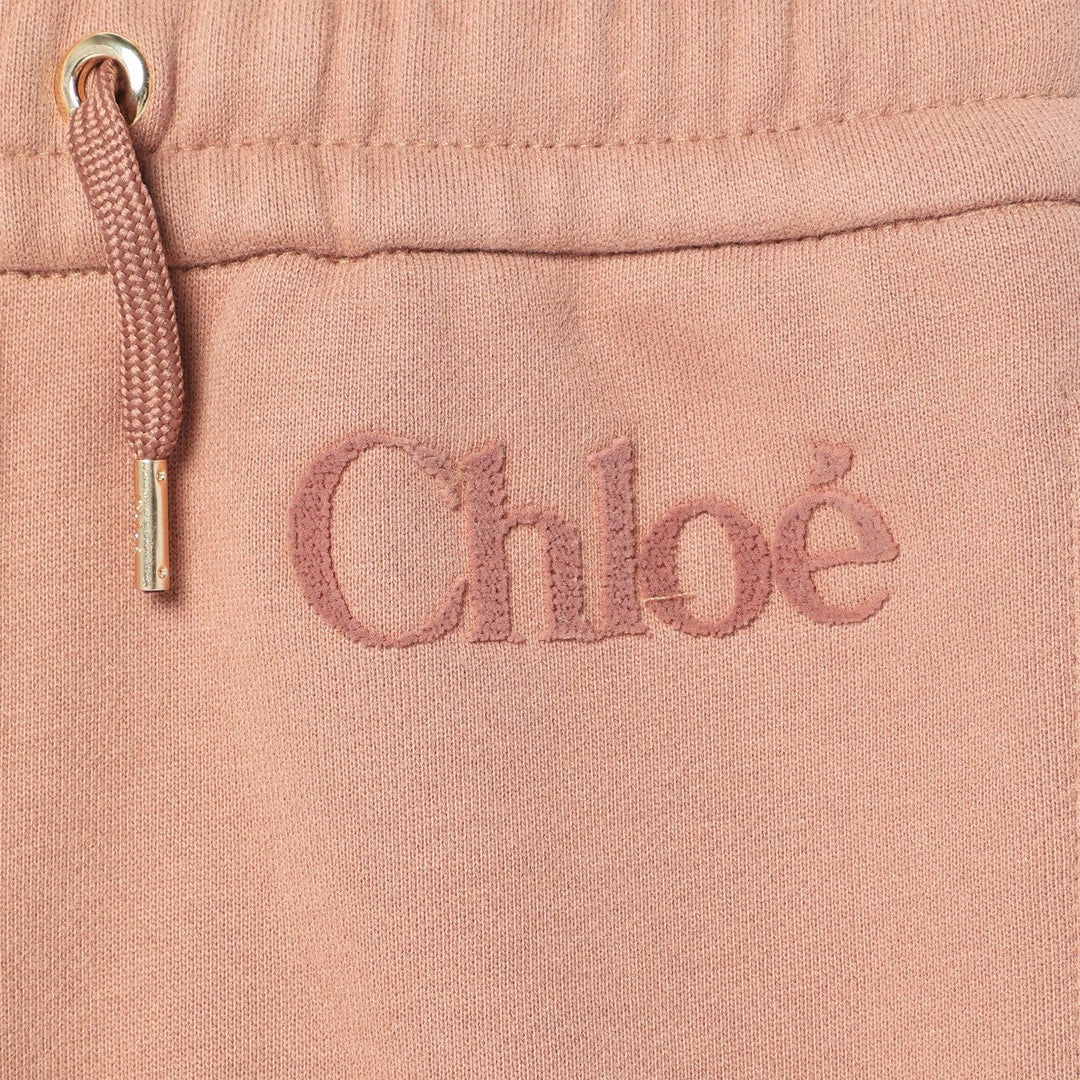 Chloé - Antique pink joggers with logo Brand Apparel &amp; Accessories 4