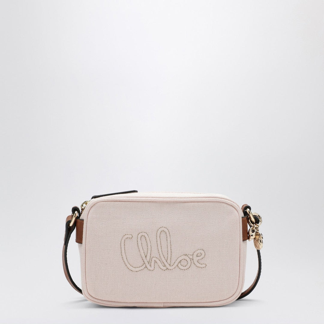 Apparel &amp; Accessories TU Chloé - Petal pink crossbody bag with logo embroidery Brand