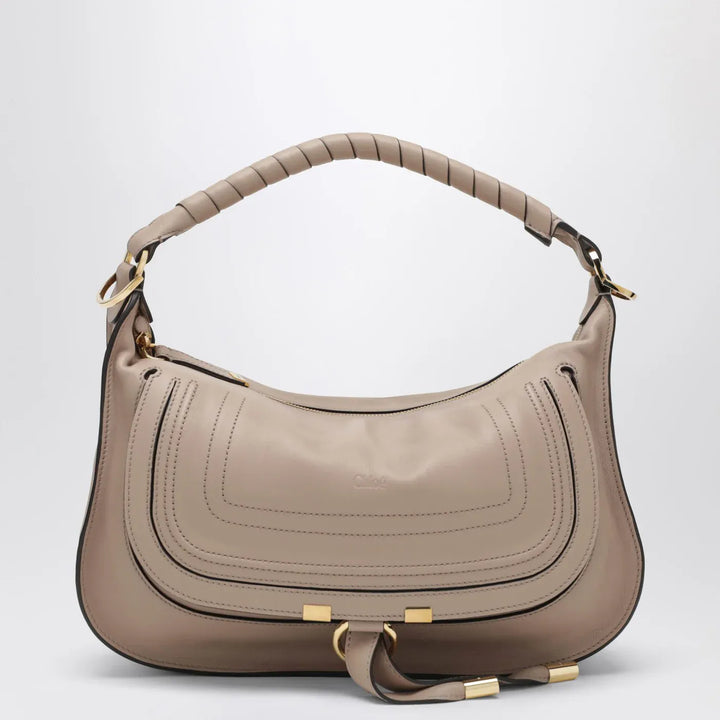 Chloé - Small Marcie Wood Smoke leather bag Brand Apparel &amp; Accessories TU