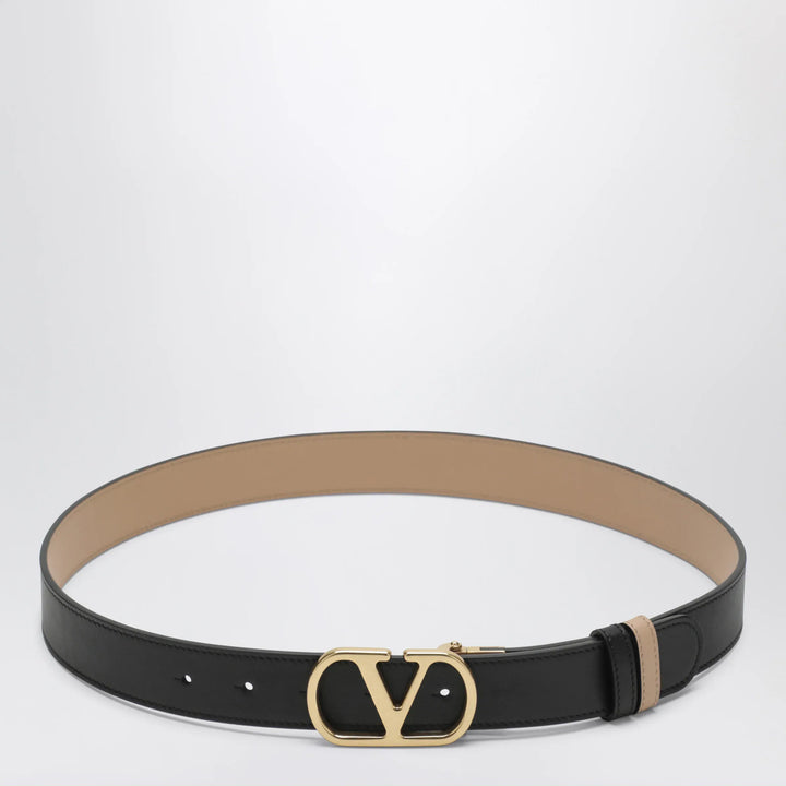 Valentino Garavani - Black/Pink reversible VLogo Signature belt Brand Apparel &amp; Accessories > Clothing Accessories > Belts 90 EU