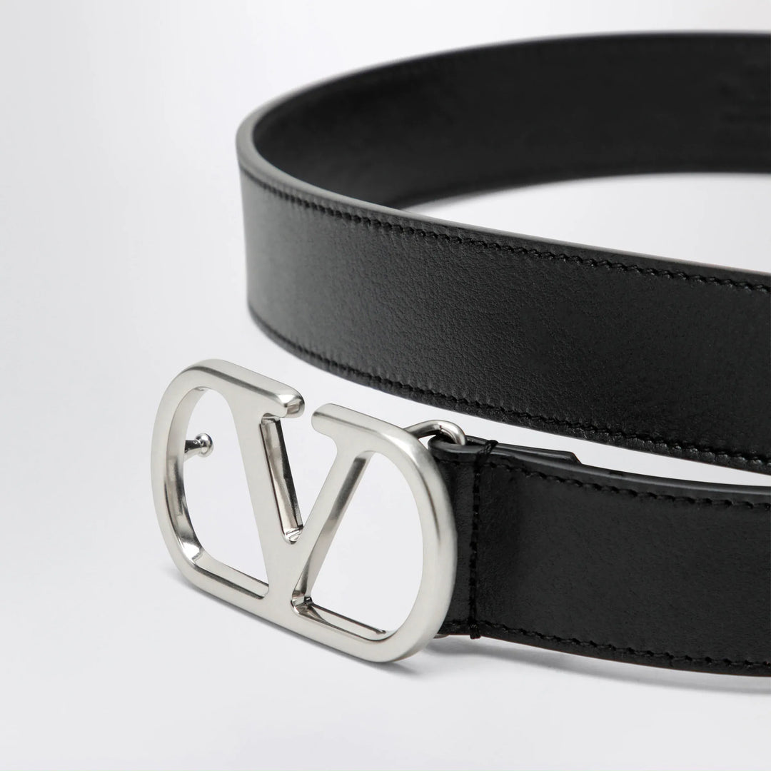 Valentino Garavani - Black VLogo Signature belt Brand Apparel &amp; Accessories > Clothing Accessories > Belts