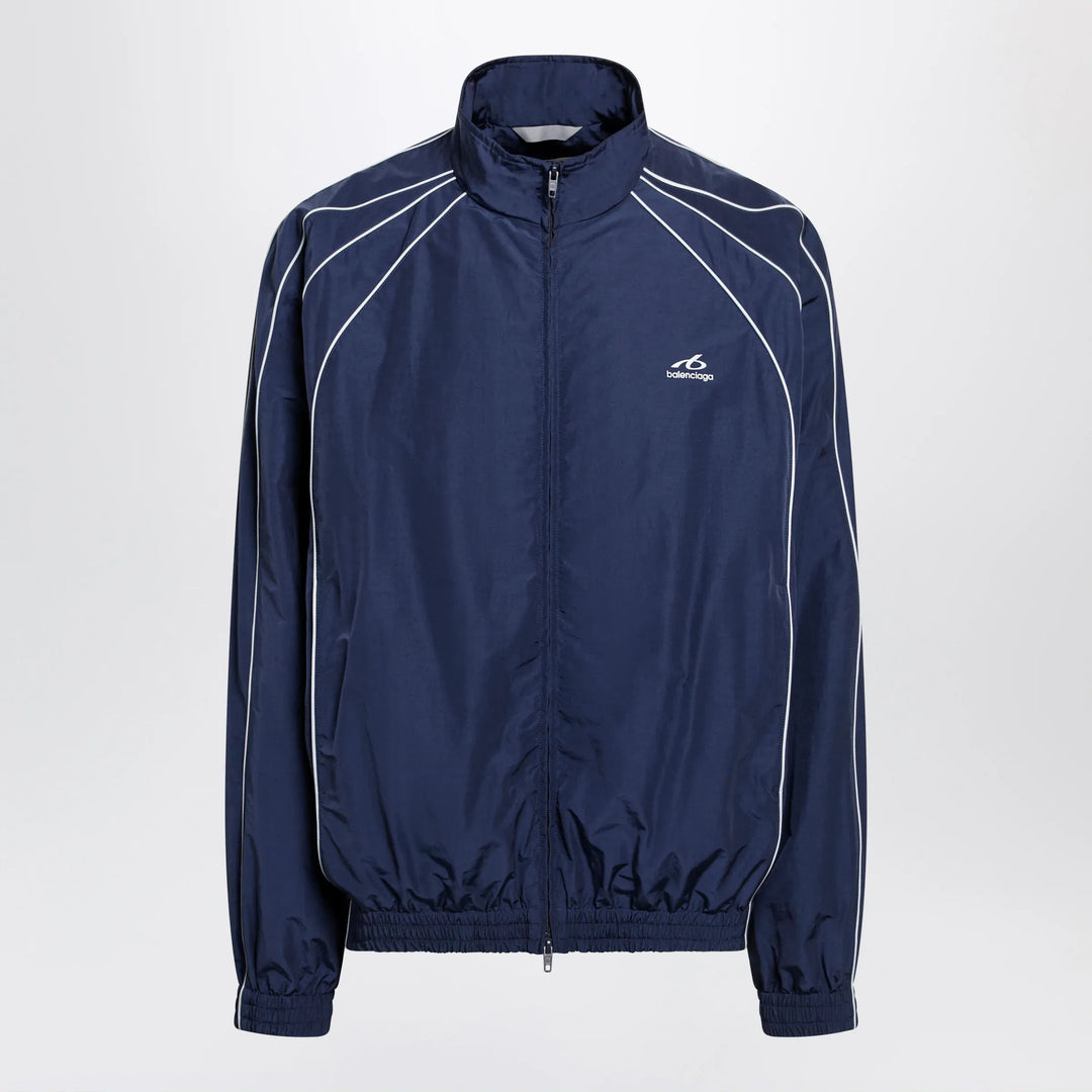 Balenciaga - Bodies track jacket in dark navy poplin Brand Apparel & Accessories > Clothing > Outerwear > Coats & Jackets S