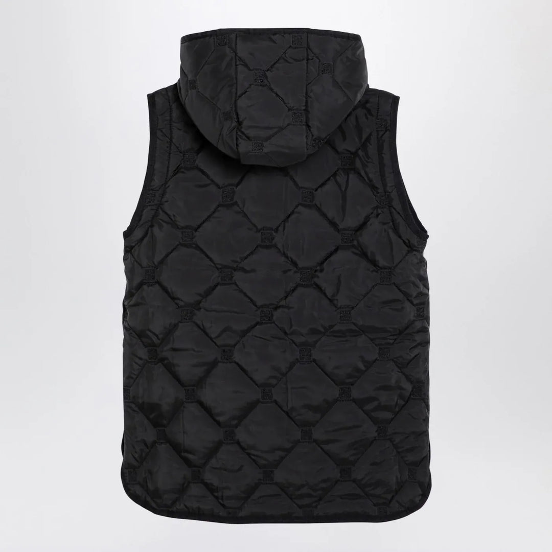 Givenchy - Black quilted parka with removable sleeves Brand Apparel &amp; Accessories > Clothing > Outerwear > Coats &amp; Jackets 10Y