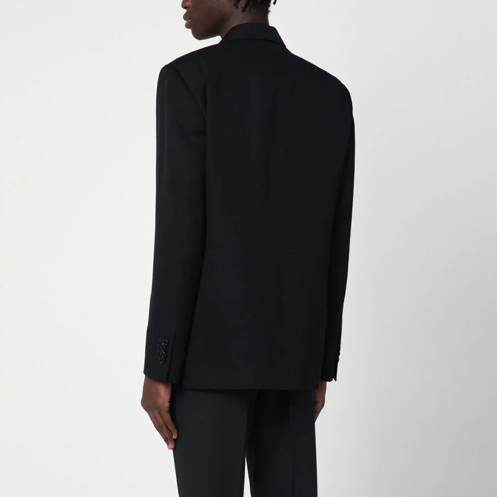 Lardini - Black double-breasted jacket Brand Apparel &amp; Accessories > Clothing > Outerwear > Coats &amp; Jackets 50 IT