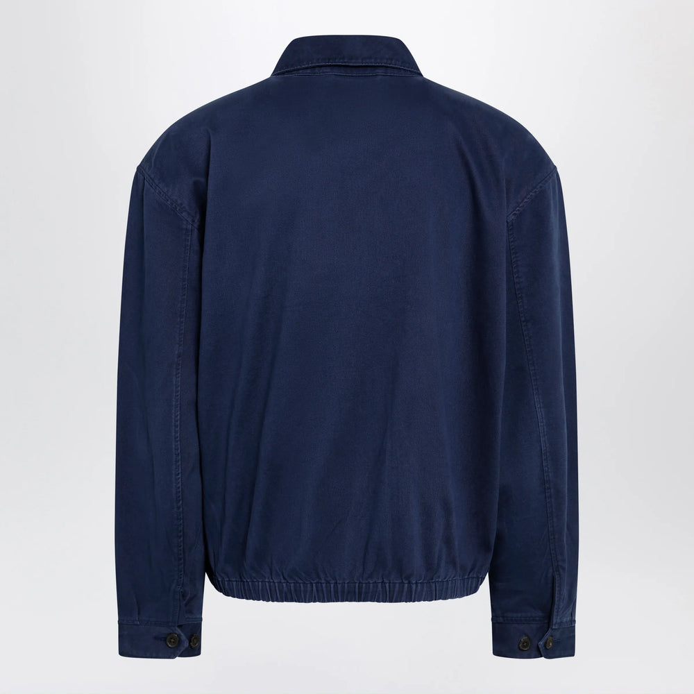 Polo Ralph Lauren - Navy blue zip-up jacket in cotton Brand Apparel & Accessories > Clothing > Outerwear > Coats & Jackets