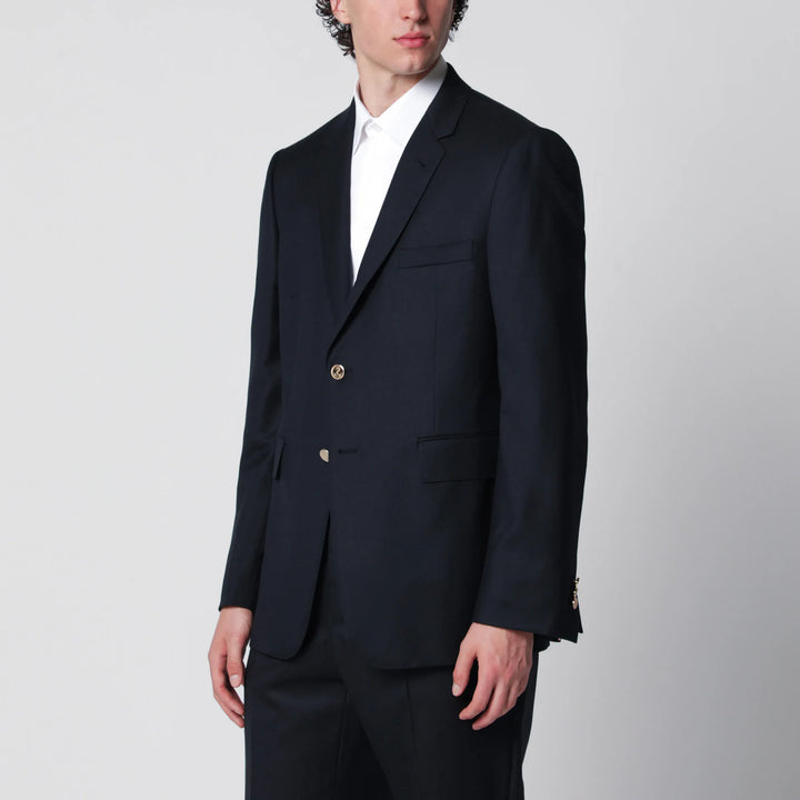 Thom Browne - Single-breasted navy blue wool jacket Brand Apparel &amp; Accessories > Clothing > Outerwear > Coats &amp; Jackets 5