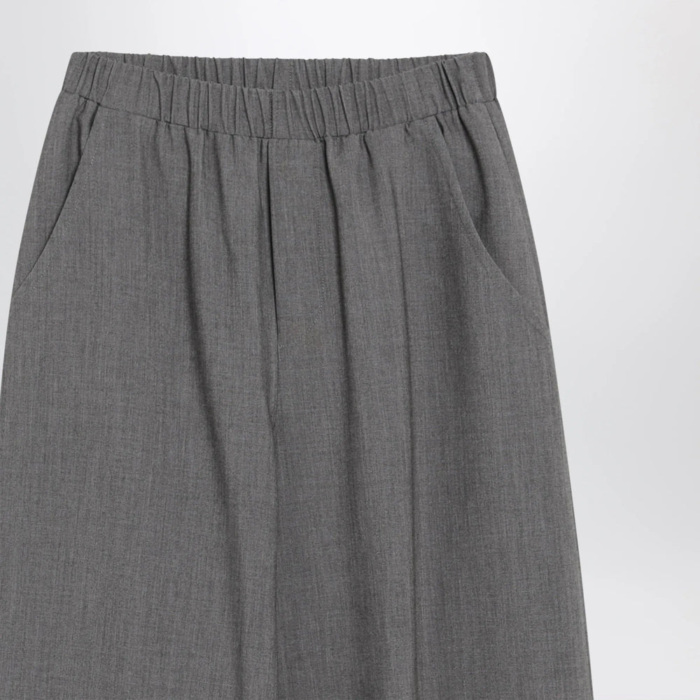 Douuod - Oversized grey Chrysanthemum trousers Brand Apparel & Accessories > Clothing > Pants 12