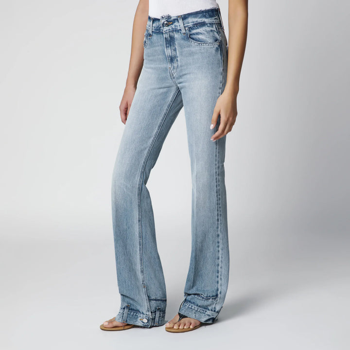 HAIKURE - Flora high-waisted flared jeans in light blue denim Brand Apparel &amp; Accessories > Clothing > Pants