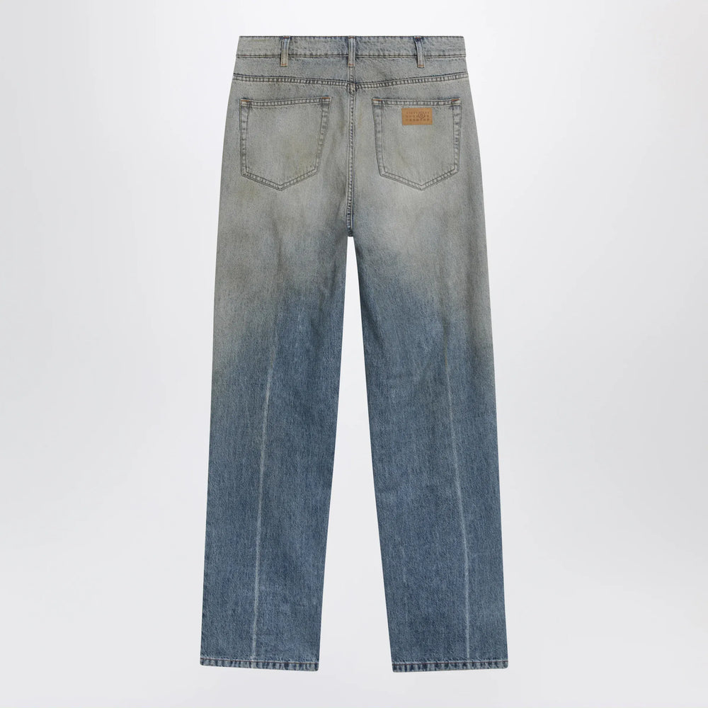 MM6 Maison Margiela - Mid-blue washed-effect denim jeans Brand Apparel & Accessories > Clothing > Pants