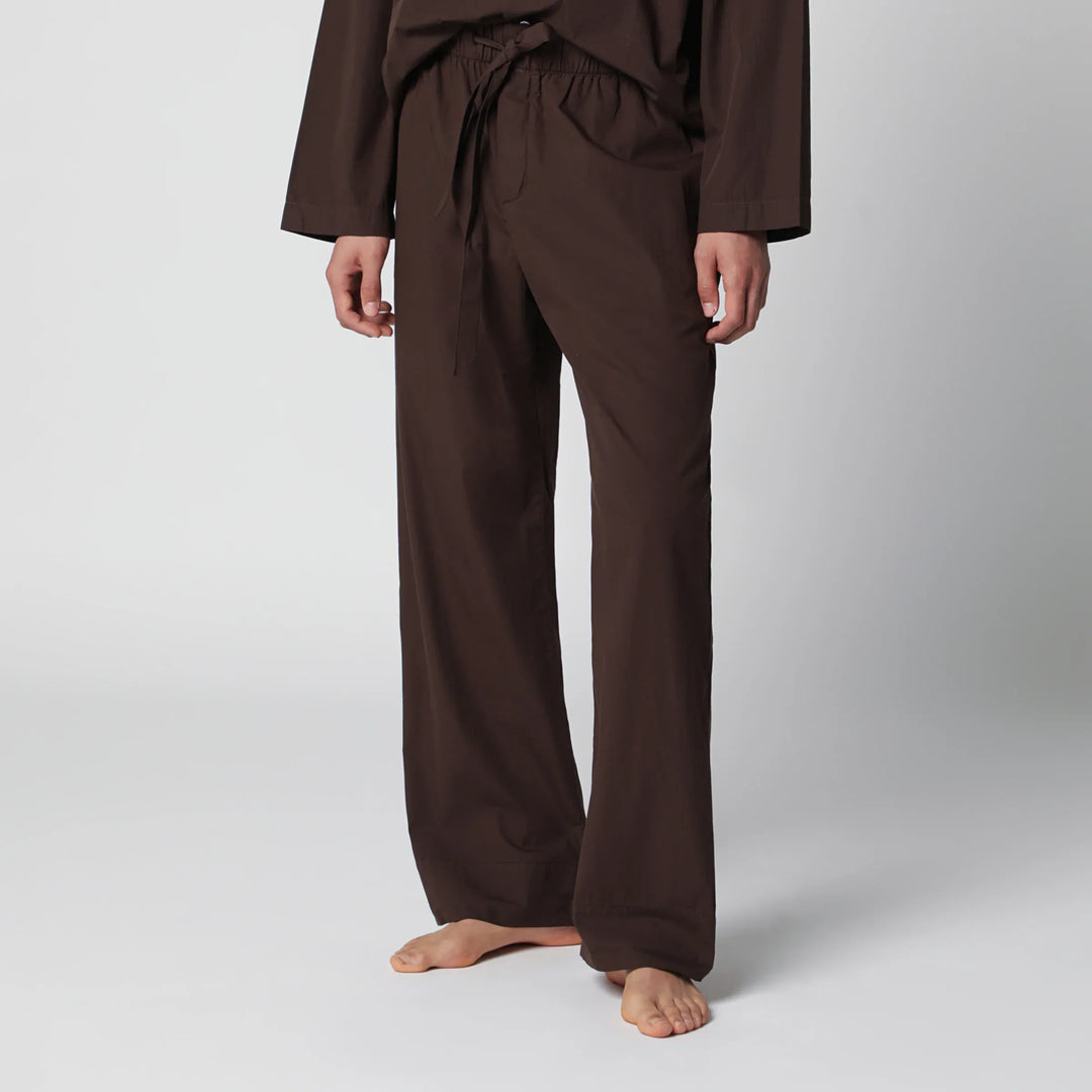 Tekla - Brown cotton pajama trousers Brand Apparel &amp; Accessories > Clothing > Pants