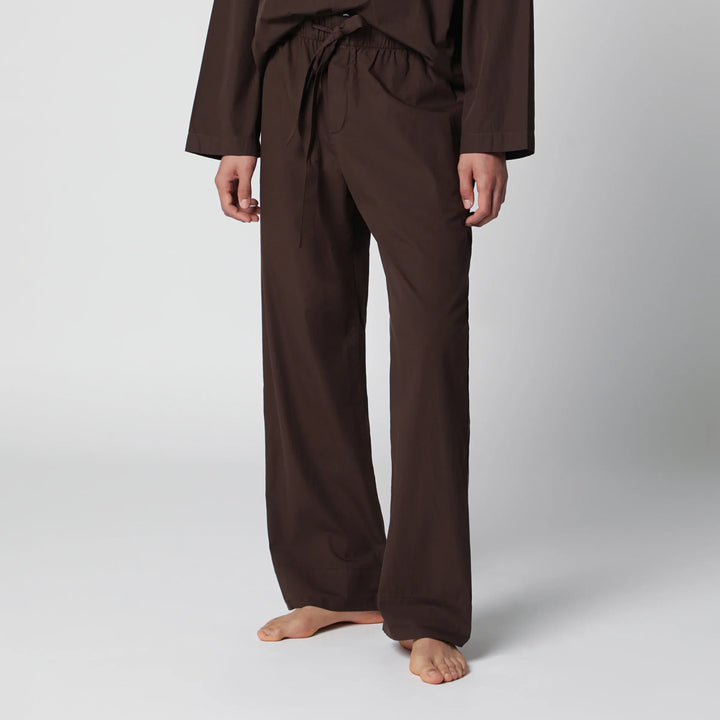 Tekla - Brown cotton pajama trousers Brand Apparel &amp; Accessories > Clothing > Pants