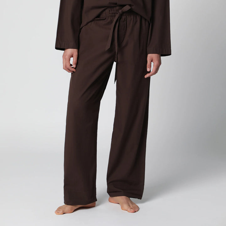 Tekla - Brown cotton pajama trousers Brand Apparel &amp; Accessories > Clothing > Pants S