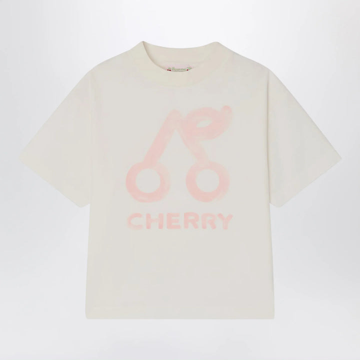 Bonpoint - Lele white T-shirt with cherry print Brand Apparel &amp; Accessories > Clothing > Shirts &amp; Tops