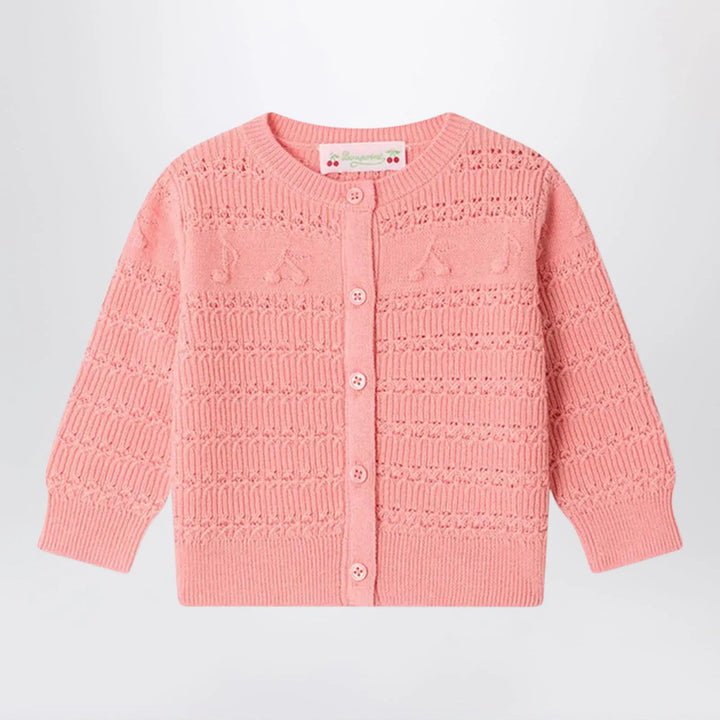 Bonpoint - Mahana cardigan with cherries and musical notes in wool blend Brand Apparel &amp; Accessories > Clothing > Shirts &amp; Tops 12M
