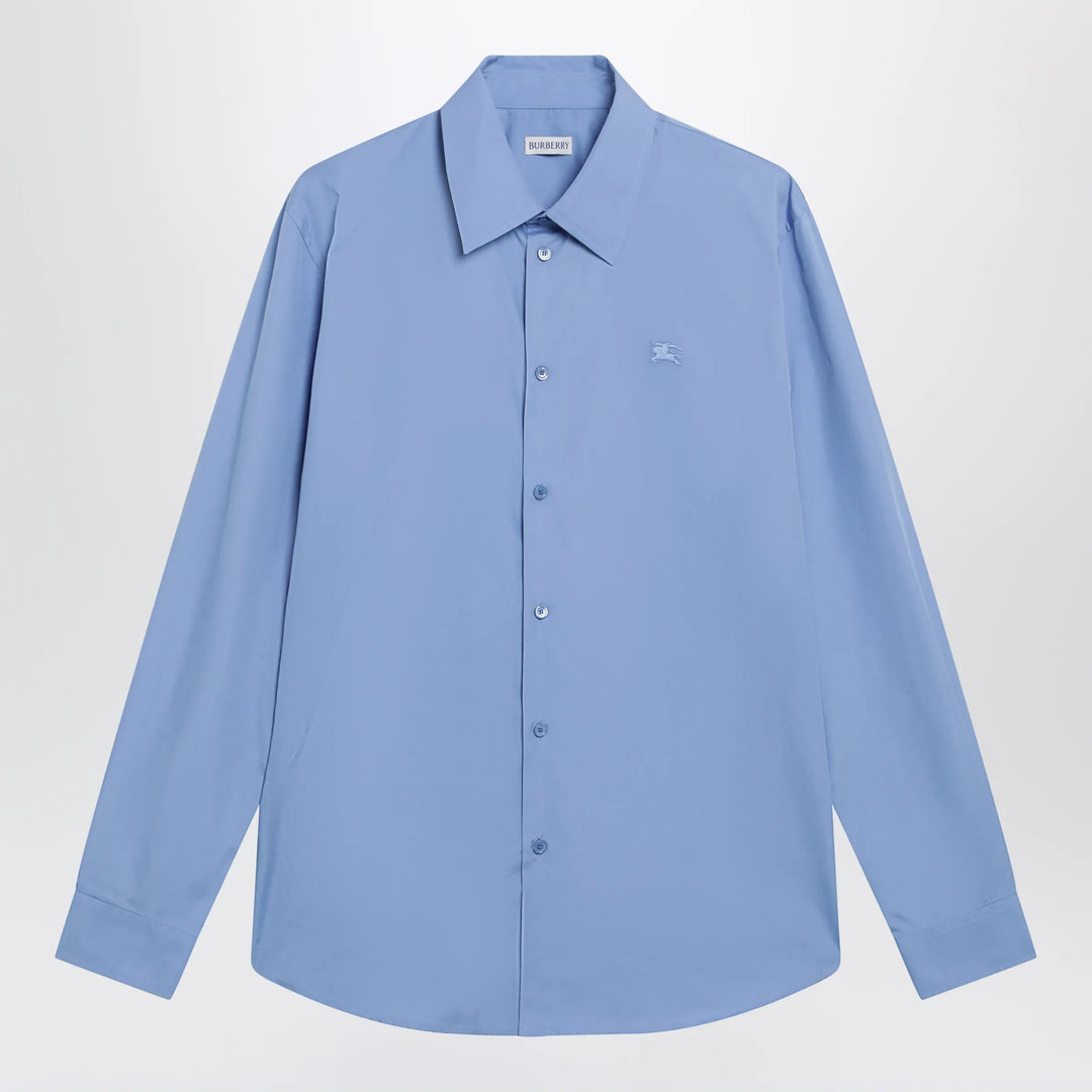 Burberry - Cornflower blue cotton poplin shirt Brand Apparel &amp; Accessories > Clothing > Shirts &amp; Tops S