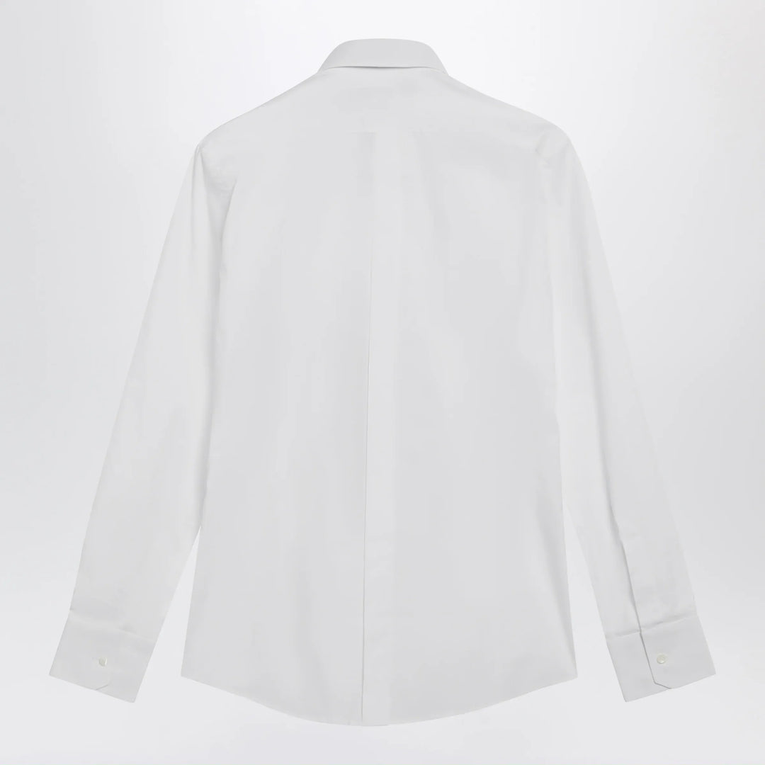 Dolce&amp;Gabbana - White stretch poplin gold shirt Brand Apparel &amp; Accessories > Clothing > Shirts &amp; Tops 39