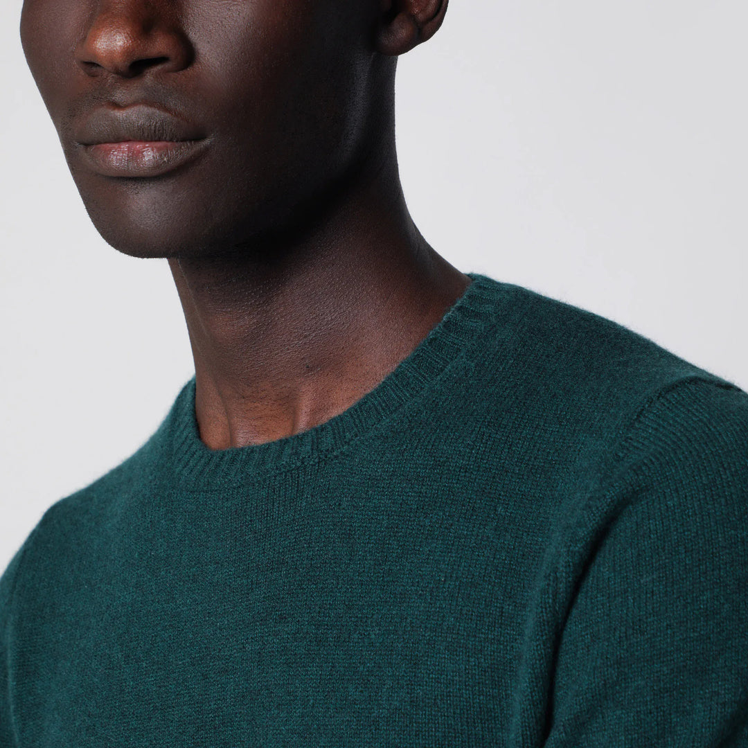Drumohr - Dark green cashmere crew-neck sweater Brand Apparel &amp; Accessories > Clothing > Shirts &amp; Tops