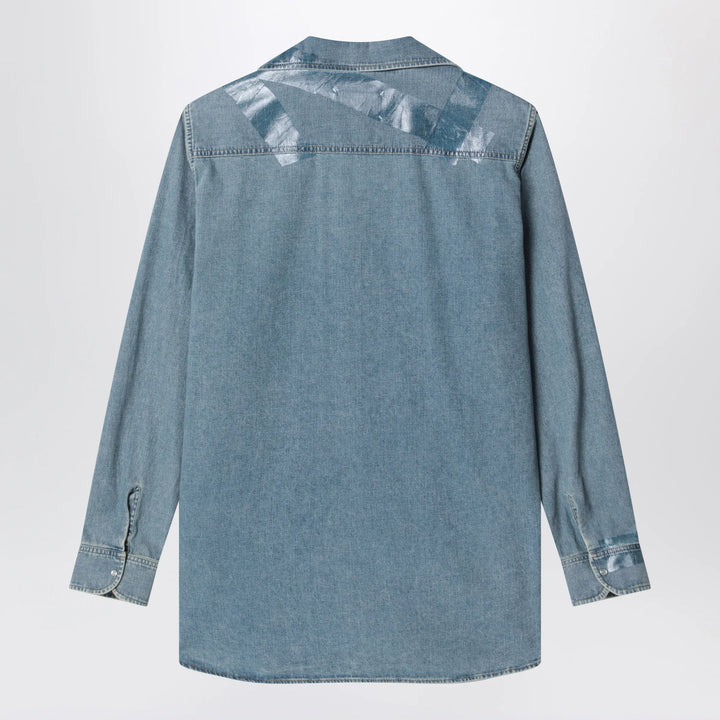 Maison Margiela - Ice blue denim shirt Brand Apparel &amp; Accessories > Clothing > Shirts &amp; Tops