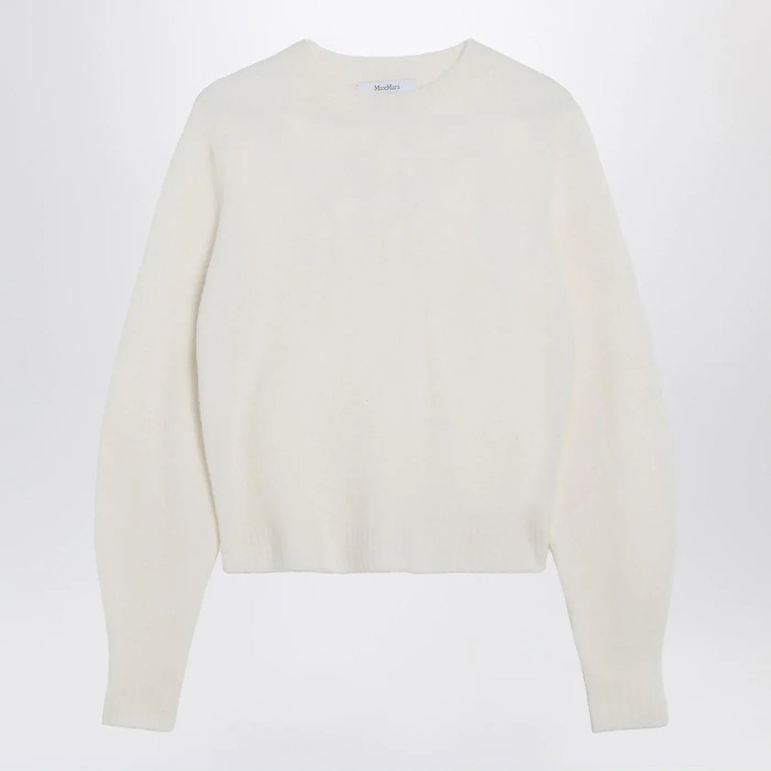 Max Mara - Ivory sweater in stretch cashmere knit Brand Apparel &amp; Accessories > Clothing > Shirts &amp; Tops M