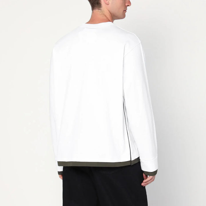 Sacai - White cotton shirt Brand Apparel &amp; Accessories > Clothing > Shirts &amp; Tops