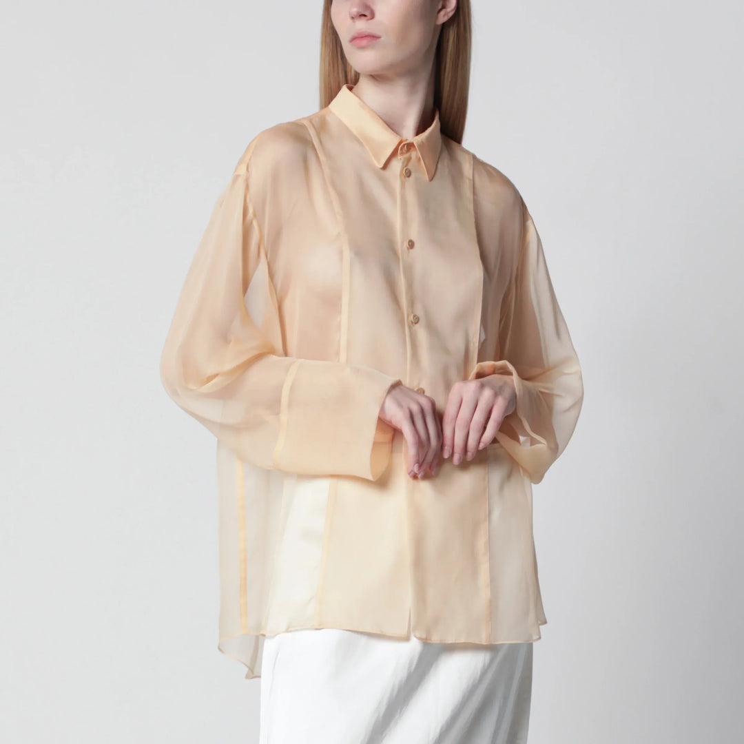Apparel & Accessories > Clothing > Shirts & Tops 38  IT Semi-sheer beige shirt Brand